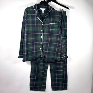 Company Store Plaid Flannel Pajamas Medium Pants Long Sleeve Cozy Comfy Classic